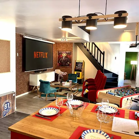 Friends 100m2 - T4 Cinema Prive Parking St-leu Apartament