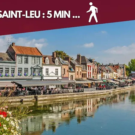 Apartament Friends 100m2 - T4 Cinema Prive Parking St-leu Amiens