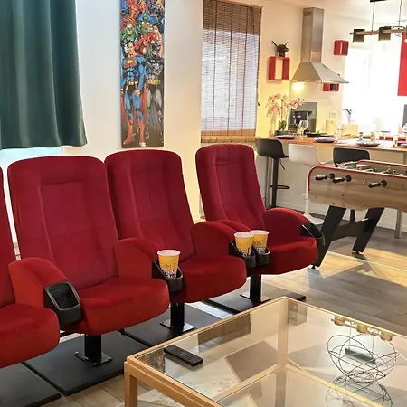 Friends 100m2 - T4 Cinema Prive Parking St-leu Apartament Amiens